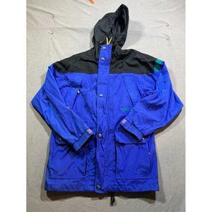 Nordica Jacket‎ Womens 16 Blue Button Zip Long Sleeve Hooded Parka Ladies